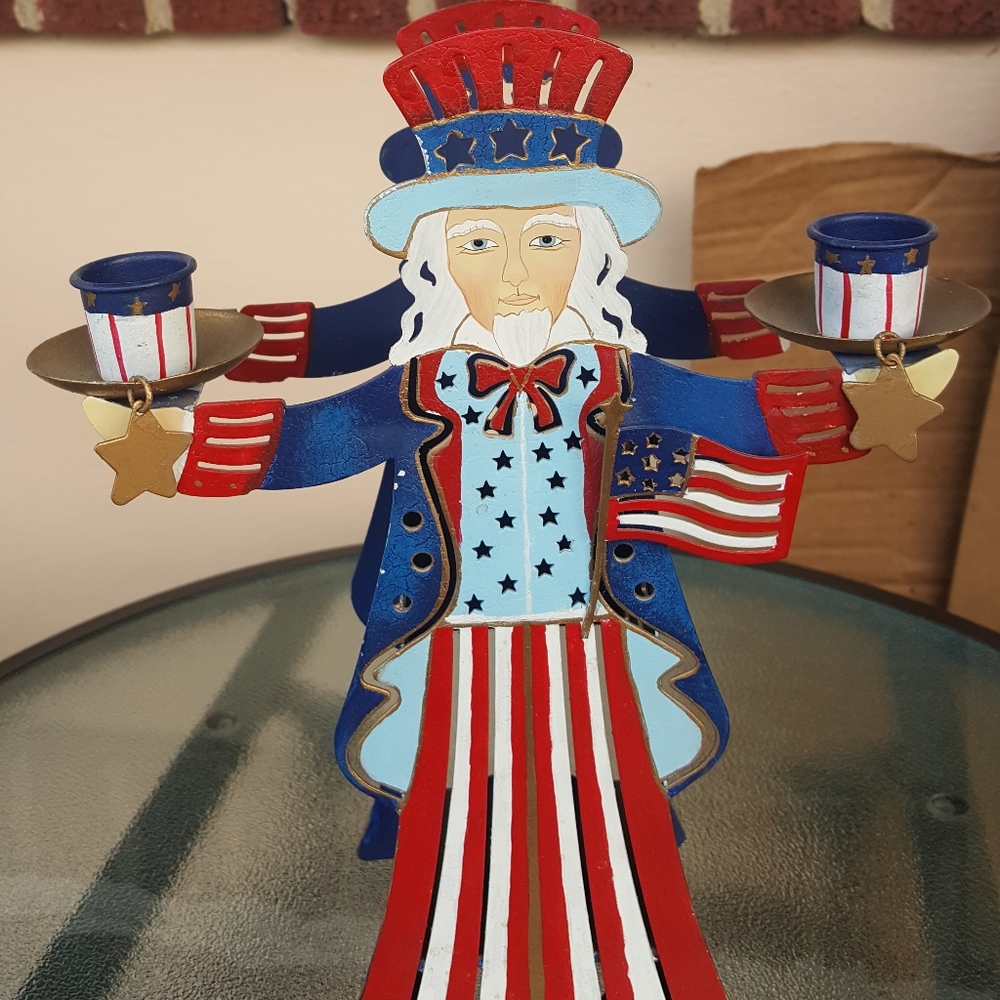 Party Lite Uncle Sam candle holder